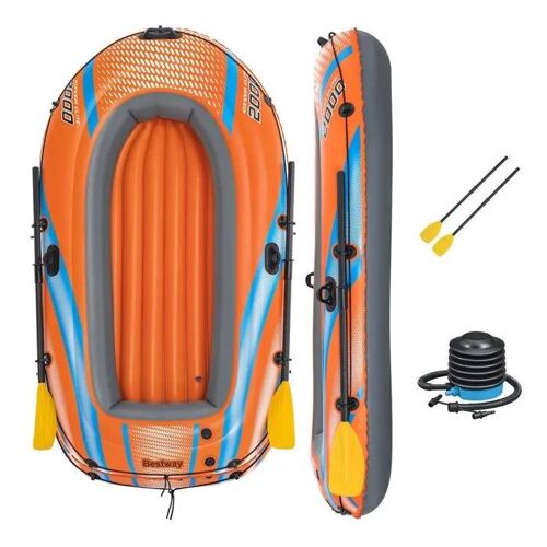 Bateau Gonflable - Bestway - Kondor Elite 2000 - 196 X 106 Cm - Orange - Pour Adulte Et Enfant