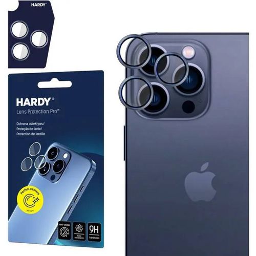 Coque Telephone - Bumper Telephone 3mk Apple Iphone 15 Pro Max Protection D'objectif Hardy Pro Bleu
