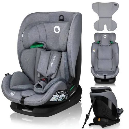 Siège Auto Évolutif Lionelo Lavender I-Size - Groupe 1/2/3 - Face Route - Isofix - Gris