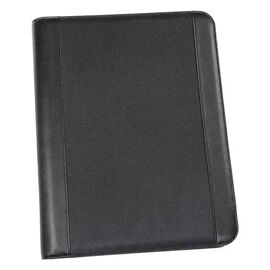 Porte-Documents A4 - Genie - Frankfurt - Cuir Et Nylon - Noir - Fermeture Éclair