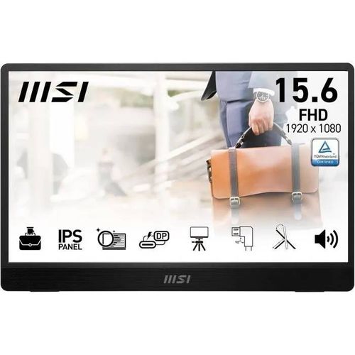 Moniteur Portable - MSI - PRO MP161 E2U - 15,6 pouces - Full HD 1920x1080 - Technologie Respectueuse des Yeux