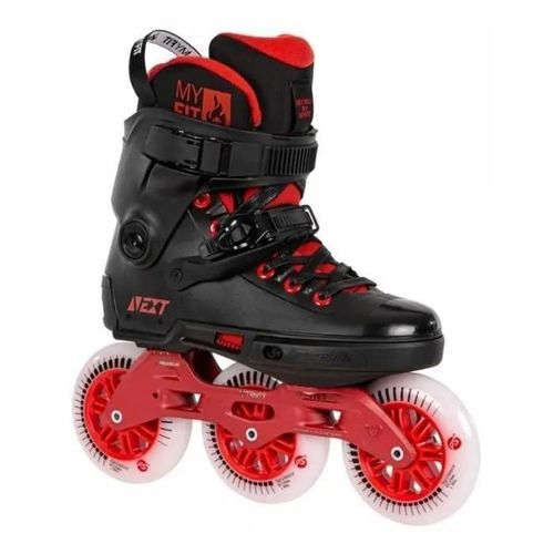 Roller En Ligne - Powerslide - Next Black Red 110 - Taille 40-41 - Mixte - Glisse Urbaine
