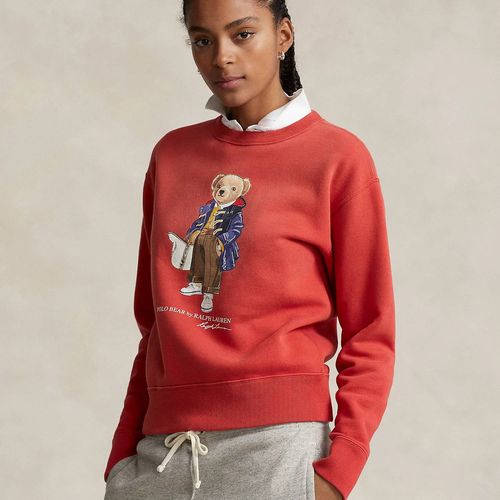 Sweat À Col Rond Polo Bear En Molleton