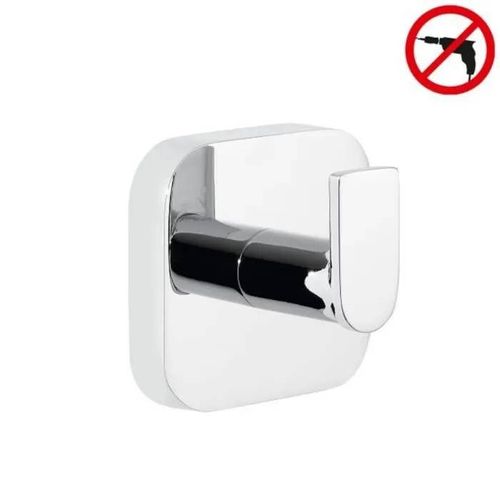 Tesa Elegaant Crochet porte-serviette en métal, Chrome, pose facile sans perçage (40434-00000-00)