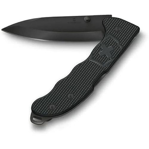 Couteau Pliant Outdoor - Victorinox - Hunter Evoke Bs Alox - Lame Inox 10 Cm - 4 Fonctions - Noir