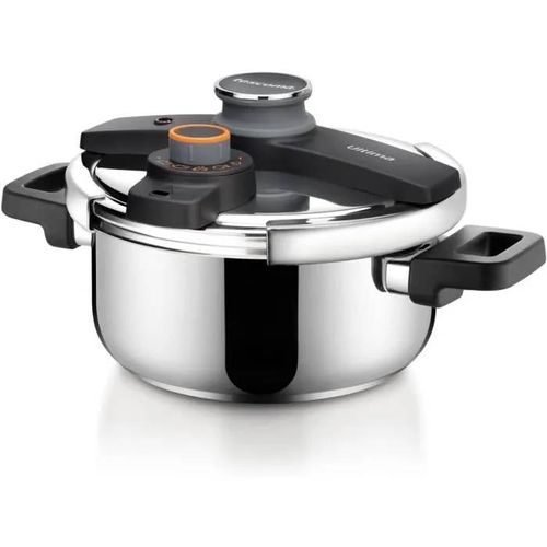 Tescoma 702764 Marmite À Pression,Acier Inoxydable,Noirgris