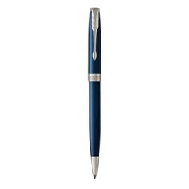 Parker Sonnet Stylo Bille, Bleu Raffiné, Attributs Palladium, Recharge Noire Pointe Moyenne, Coffret Cadeau