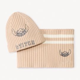 Set Bonnet + Snood Stitch Disney Pour Fille - Beige
