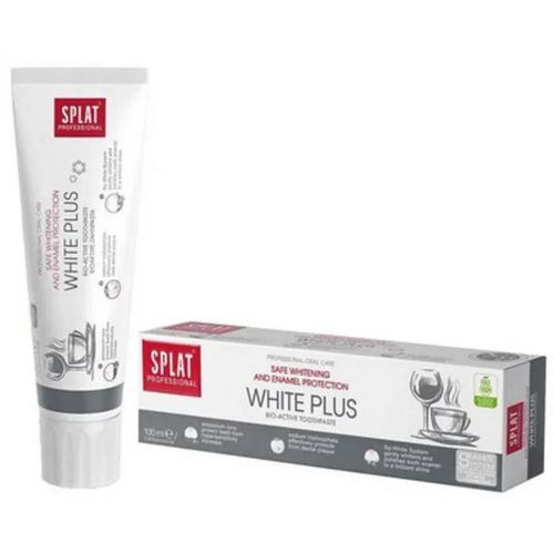 Dentifrice Éclaircissant - Splat Professional White Plus - 100 Ml - Vegan - Protection Dents Sensibles 