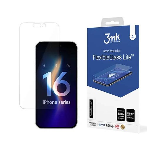 Verre Trempé Pour Iphone 16 3mk Flexibleglass Lite