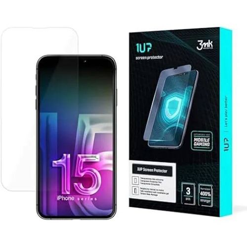 Film De Protection - 3mk - Iphone 15 - 3 Pièces - Ultra-Transparent - Anti-Chocs