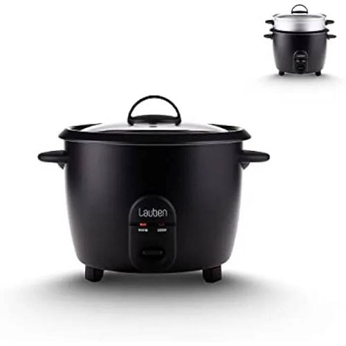 Cuiseur à riz - LAUBEN - 600BC - Capacité 0,6 l - Insert vapeur métallique - Couvercle en verre trempé
