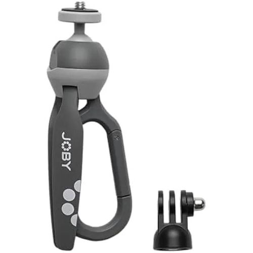 Trépied Mini - JOBY - HandyPod Clip - Compatible GoPro - Mousqueton Intégré - Pieds Repliables