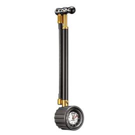 Pompe À Vélo Lezyne Shock Drive - Mini-Pompe Avec Manomètre - Noir/Or