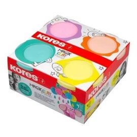 KORES - MAGIK CLAY PASTEL : PÂTE À MODELER SÈCHE À L'AIR LIBRE, LÉGÈRE