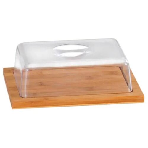 Plateau De Fromage Cloche À Fromage Avec Couvercle, Récipient De Bambou Pour Le Fromage, Les Récipients Alimentaires