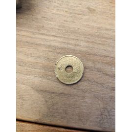 Pièce 25 Pesetas 1996 Troué Castilla La Mancha