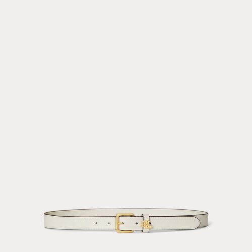 Ceinture Fine Passant À Logo En Cuir
