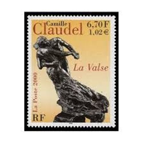 Art : "La Valse" Sculpture De Camille Claudel Année 2000 N° 2309 Yvert Et Tellier Luxe