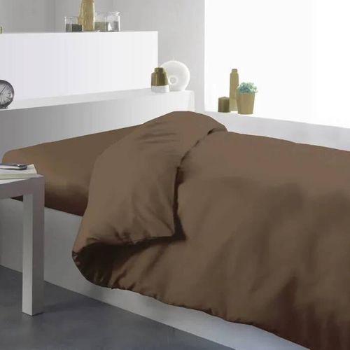 Housse De Couette - Bronze - 140x200cm - 100% Coton - Uni