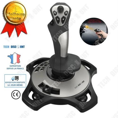 Joystick jeux vidéo - TECH DISCOUNT - TD® - USB - Réaliste - Précis - Compatible PC