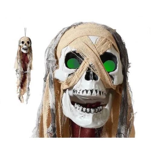 Décoration suspendue squelette - ATOSA - 75 cm - Blanc - Plastique - Résine - Intérieur - Mixte - A suspendre