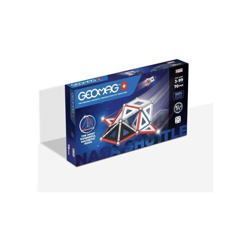 Jeu de construction magnétique - GEOMAG - Classic Panels - Navette NASA - 70 pièces - Magnétique - Dès 3 ans