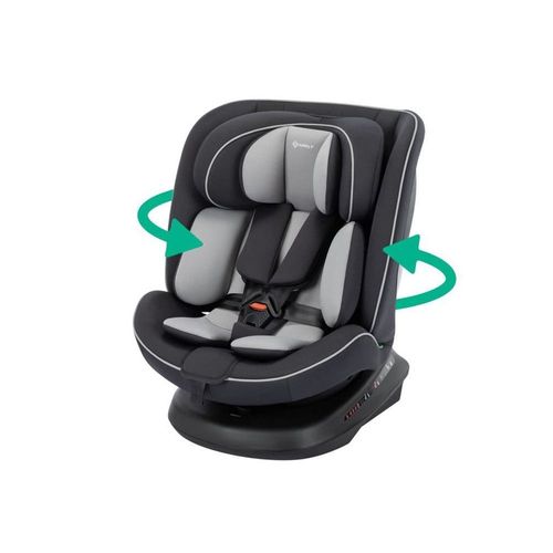 Safety 1st Siège Auto Cosmo I-Safe I-Size, De 0 À 12 Ans, 40 - 150 Cm, Installation Facile De La Ceinture, Rotation À 360°, Black