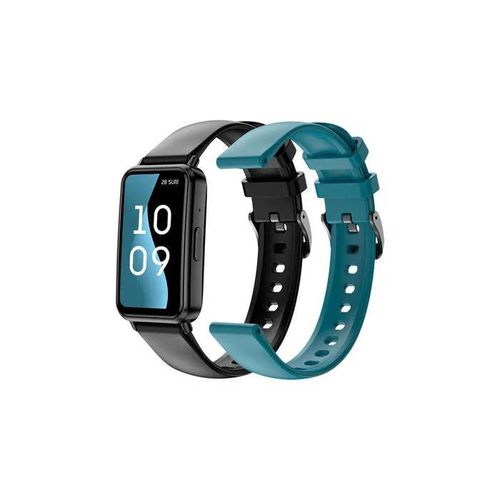 SPC Duo Fit ¿ Bracelet connecté AMOLED 1,47¿¿, appels Bluetooth, +100 sports, 2 bracelets, 8j autonomie, IP68, App Smart You