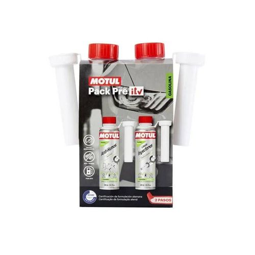 Additif Pre-Itv Essence - Motul - Nettoyant Injecteurs + Anti-Fumée - 300+300 Ml