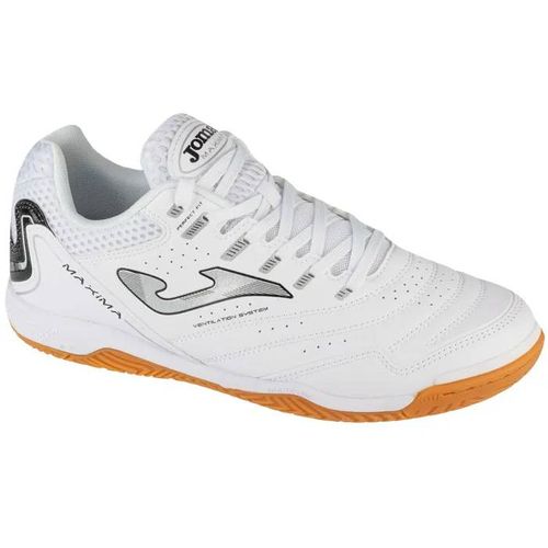 Chaussures De Foot En Salle - Joma - Maxima 25 Maxs In - Cuir Synthétique - Blanc - Homme