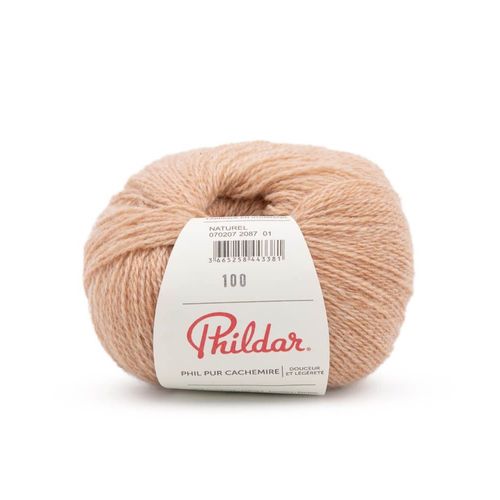 Pelote Exceptionnelle Phil Pure Cachemire À Tricoter - 25 Gr - Phildar. Color : Naturel