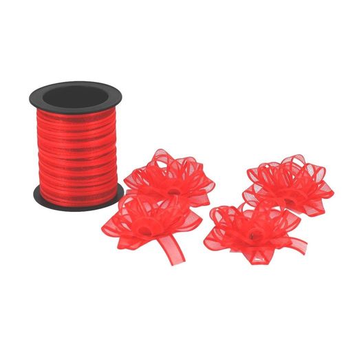4 N?'UDS ADHESIFS 5CM RUBAN 1X10CM ROUGE