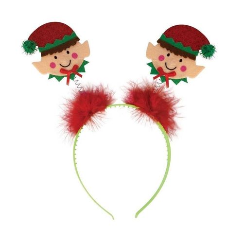 Serre-Tête À Ressorts Lutins Père Noël Adulte