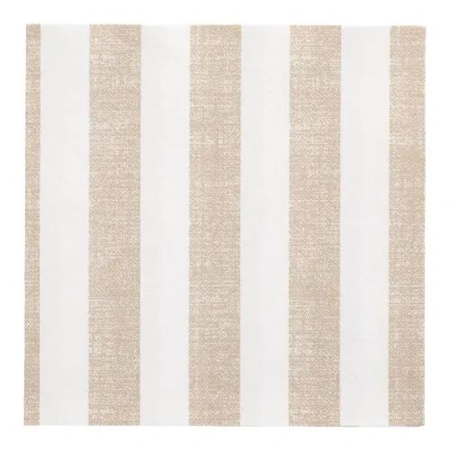 20 SERVIETTES PAPIER PREMIUM LIGNES 40CM SABLE
