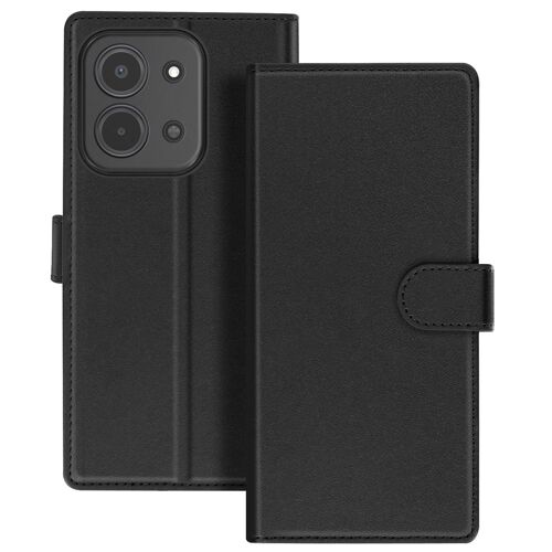Étui Portefeuille 2 en 1 pour Redmi 15C avec Coque Détachable Mayaxess Noir