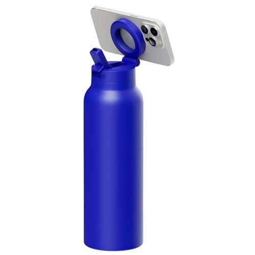 Gourde 710ml Avec Support Magnétique Smartphone Compatible Magsafe Ringo Bleu