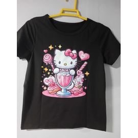 Promo Lot De 2 T Shirts Enfants Hello Kitty Neufs Taille 5 Ans Derniers Exemplaires