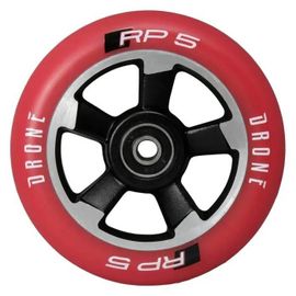 Roue De Skateboard Drone Rp5 Black Red - Aluminium 6061 - Diamètre 110mm - Dureté 88a - Vendue À L'unité