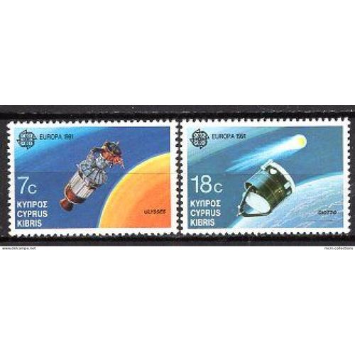 Chypre 1991 Paire Europa L'Europe Et L'Espace  Yvert N° 770-71 Neuf**