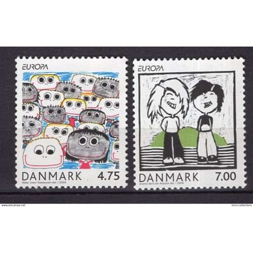Danemark 2006 Paire Europa L'Integration Neuf** Yvert N° 1447-48