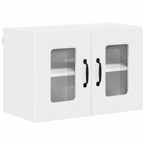 vidaXL Meuble mural de cuisine Blanc brillant 60 x 31 x 40 cm