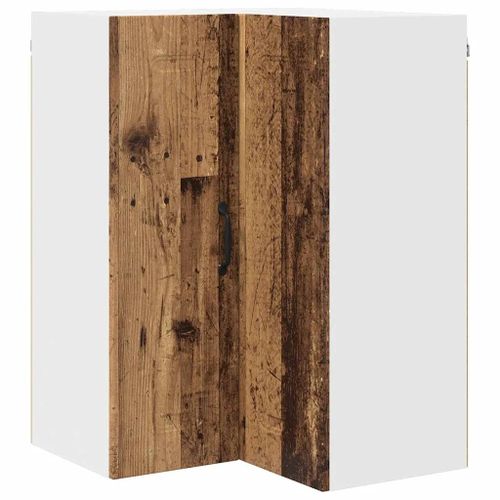 vidaXL Meuble mural de cuisine avec porte Bois Ancien 57 x 57 x 80 cm