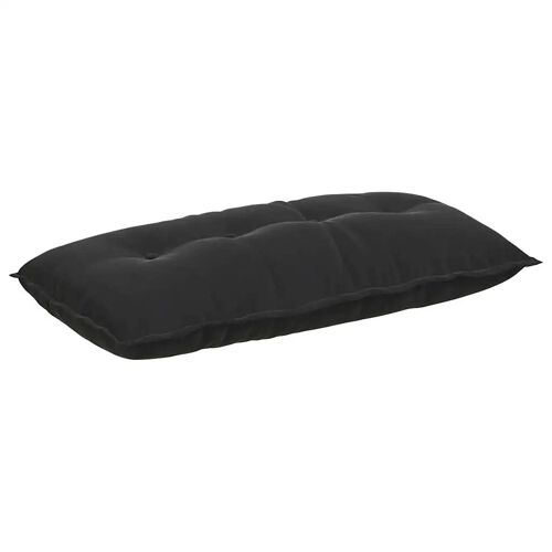 Vidaxl Coussin De Dos Noir 100 X 50 Cm Tissu En Velours Côtelé