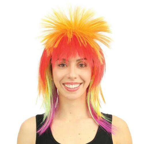 Perruque Punk - Ptit Clown - 24008 - Multicolore - Accessoire Déguisement - Mixte