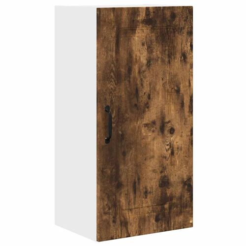 Vidaxl Meuble Mural De Cuisine Avec Étagère Chêne Fumé 40 X 31 X 80 Cm