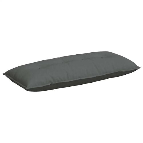 Vidaxl Coussin De Dos Gris Foncé 120 X 19 X 50 Cm Tissu