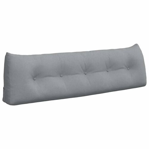 Vidaxl Coussin De Dos Gris Clair 160 X 24 X 50 Cm Tissu