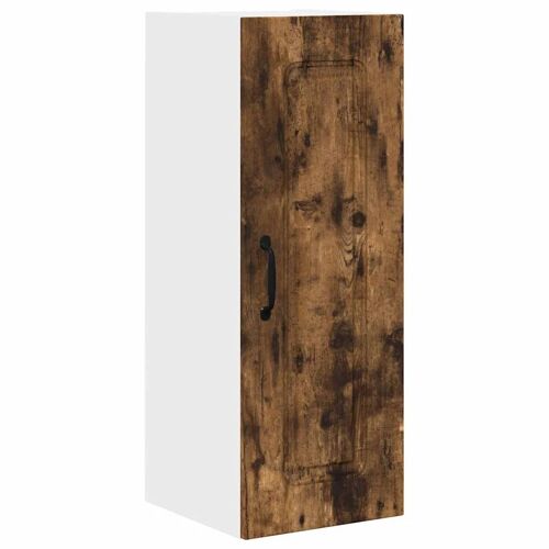 Vidaxl Meuble Mural De Cuisine Avec Étagère Chêne Fumé 30 X 31 X 80 Cm