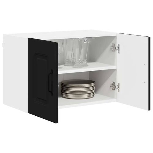 vidaXL Meuble mural de cuisine Noir 60 x 31 x 40 cm Bois d'ingénierie